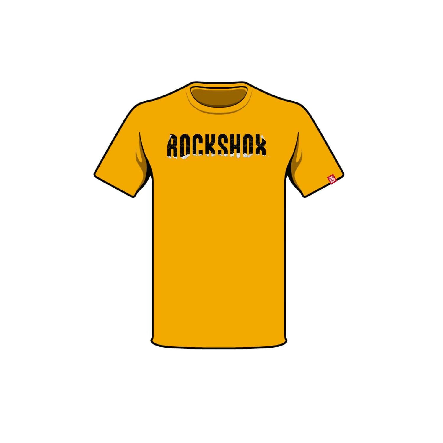 Polera Rockshox Manga Corta R2210 Amarillo