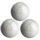 thumbnail image 5 of Las Bolas De La Esfera De Mosaico Fijaron Bolas Para El Hogar Para La Mesa De Café Decoración Sala De Estar Plateado Blanco 3 Unids, 5 of 5