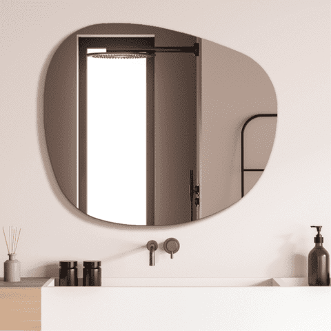 Dellorto - Espejo Belga Orgánico Con Bastidor 81X94 Cm - Cecita