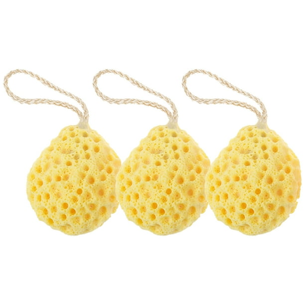 Esponjas de baño naturales, esponja de lufa para ducha, exfoliante corporal, para hombres, mujeres y niños.