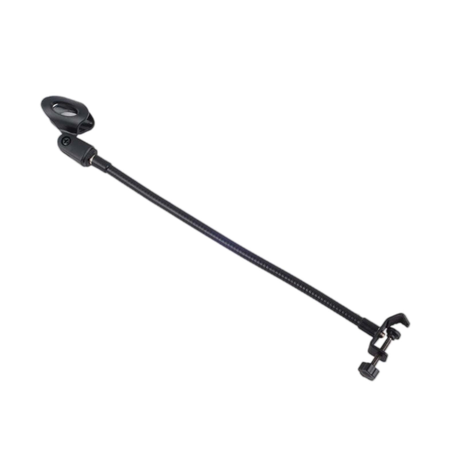 Magideal - Soporte De Brazo Para Micrófono, Soporte De Micrófono De Escritorio Con Cuello De Cisne Universal Ajustable, Clip Para Micrófono, Abrazadera Resistent