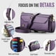 thumbnail image 4 of Cuero CaseMe para Samsung Galaxy A37 5G Funda Tipo Billetera [Bloqueo RFID] con Soporte para 10 Tarjetas, Cierre de Zíper y Ranura para Billetes, Correa Magnética de Hombro y Muñeca de Cuero PU, 4 of 10