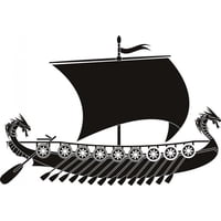 Rienda Libre Graphics - Decomural Viking Ship Battleship Ws-17943