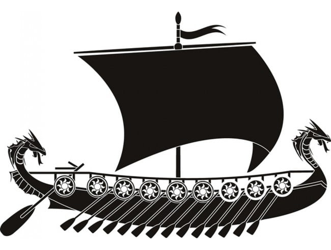 Rienda Libre Graphics - Decomural Viking Ship Battleship Ws-17943