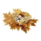 thumbnail image 1 of Hojas De Arce Corona De Otoño Corona De Velas Anillo De Vela Para Pared Día De Acción De Gracias Naranja, 1 of 3