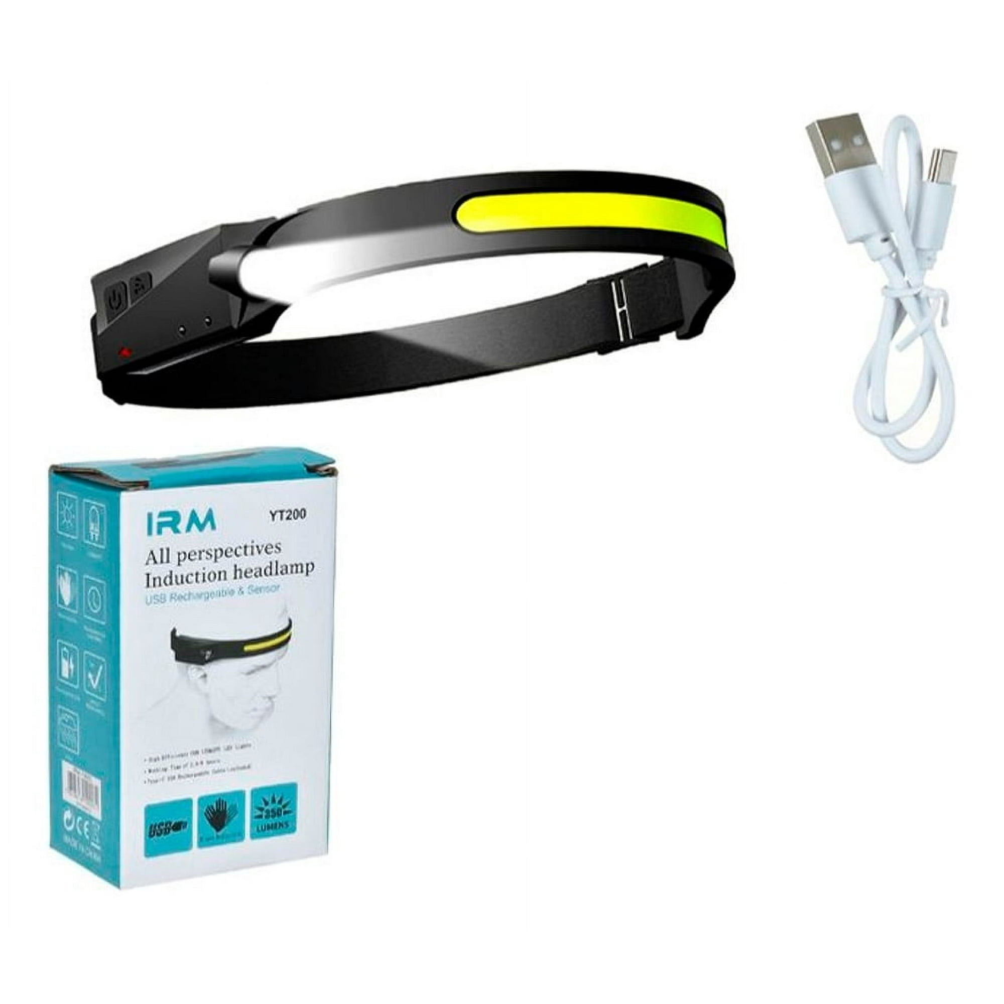 Disparo - Linterna Luz De Cinturon De Cabeza Frontal Led Con Sensor