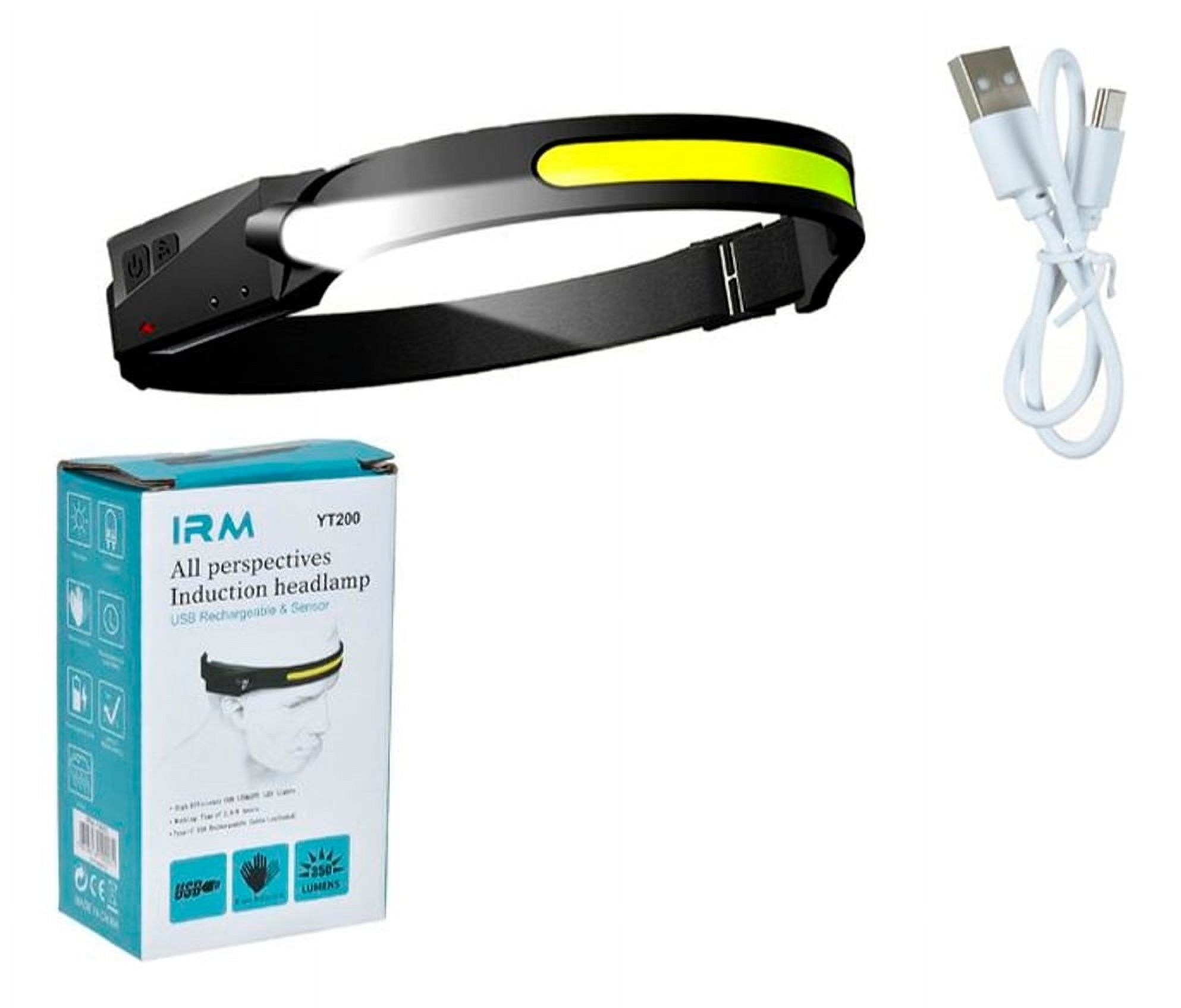 Disparo - Linterna Luz De Cinturon De Cabeza Frontal Led Con Sensor