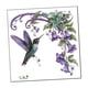 thumbnail image 3 of Calcomanía de pared con diseño de colibríes, flores, colibrí, decoración artística para jardín, escuela, dormitorio, habitación, impermeable, para, 3 of 5