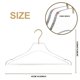 thumbnail image 5 of Perchas de ropa de calidad 43 cm transparentes, paquete de 5, 5 of 6