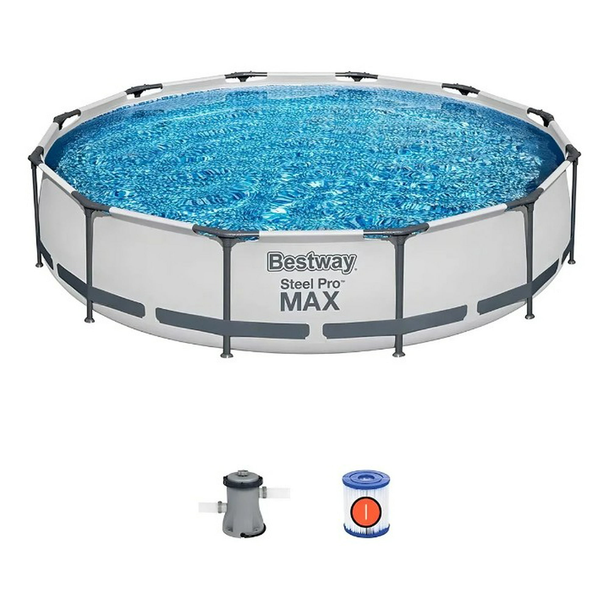 Piscina Estructural Bestway 366 Cm X 76 Cm. 6473 Litros Steel Pro Max