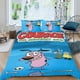 thumbnail image 2 of Coraje, el Perro Cobarde Conjunto de sábanas temático, trío de piezas, cómodo y amigable con la piel, diseño único, regalo de decoración para el hogar para familiares, amigos y fans,135cm *200cm, 2 of 6