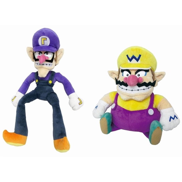 Muñecos de peluche Little Buddy Waluigi y Wario 13 cm/20 cm