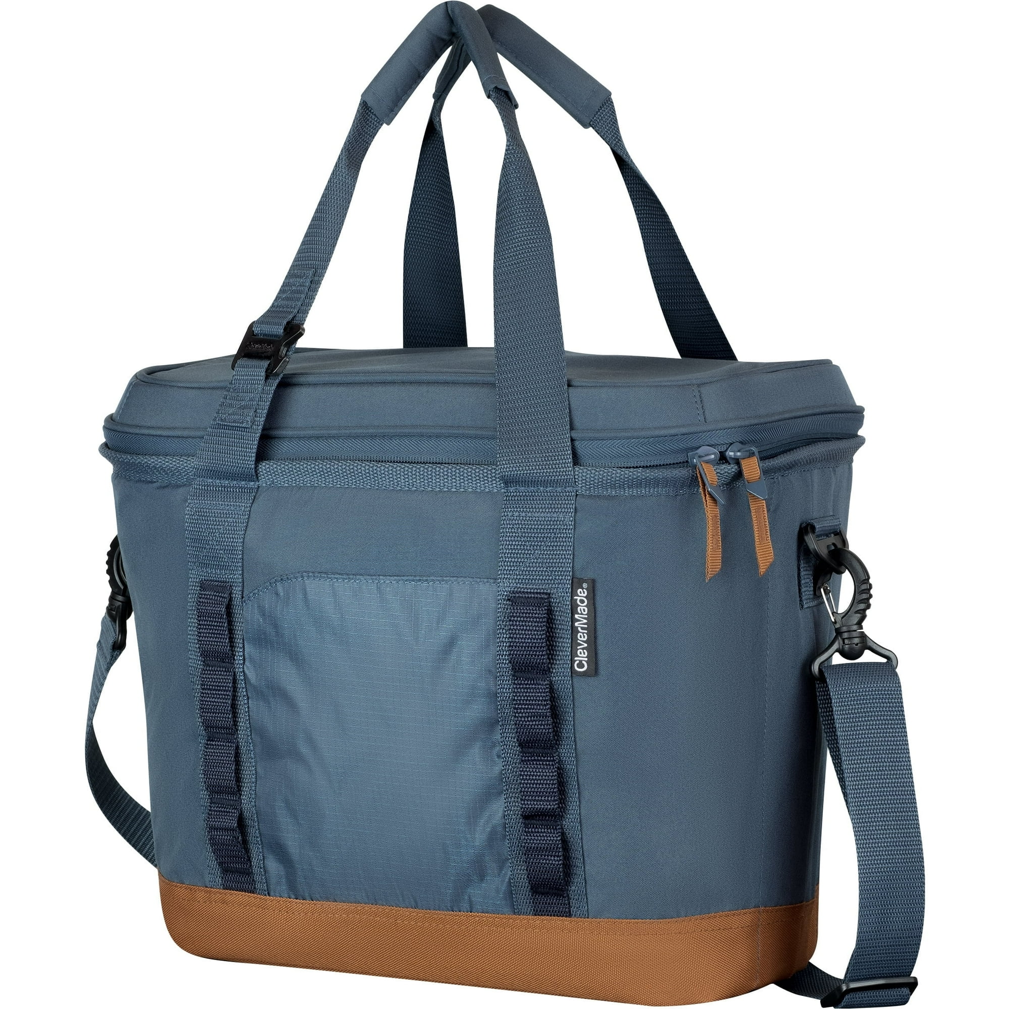 Cooler Plegable Clevermade Pacifica Océano/cognac