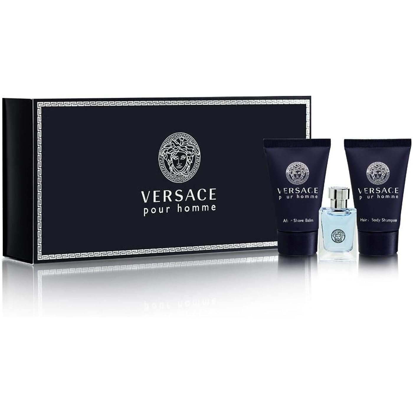 Miniset De Regalo Perfume Versace Pour Homme Para Hombre, 3 Piezas
