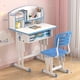 thumbnail image 3 of Set De Escritorio Y Silla Infantil Altura Ajustable Ultra Resistente Con Estantería Azul, 3 of 4