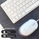 thumbnail image 4 of Combo de teclado y ratón Macally SLIMKEYCACOMBO USB con cable, 4 of 7