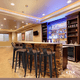 thumbnail image 3 of Taburete Tolix Negro Alto con Respaldo para bar o terraza - Asiento de Madera Oscura Walnut, 3 of 4