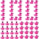 thumbnail image 1 of 100 mini patos de goma de flamencos, mini animales de resina de color rosa y rojo, lindas figuras de flamencos, decoración, pequeños juguetes de baño de flamencos, recuerdos de fiesta y decoraciones p, 1 of 6