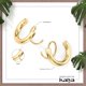 thumbnail image 3 of Arete Kaiya Espiral Trenzada 2,5 mm Oro, 3 of 7