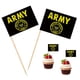 thumbnail image 1 of Banderitas Para Palillos Usa Army Con Escudo Dorado 100 Piezas, 1 of 3