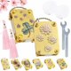 thumbnail image 1 of Mini prensa flores llavero kit completo oro metal miniatura conservación senderismo manualidades, 1 of 4