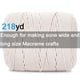 thumbnail image 3 of Cuerda de macramé AIFUN 6 mm x 200 m Beige blanco de algodón, 3 of 7