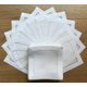 thumbnail image 1 of Servilletas de lino blanco para cócteles, juego de 50 servilletas de tela de lino, posavasos, dobladillo, 100% lino, para bebidas y fiestas, paquete de 50, 1 of 7