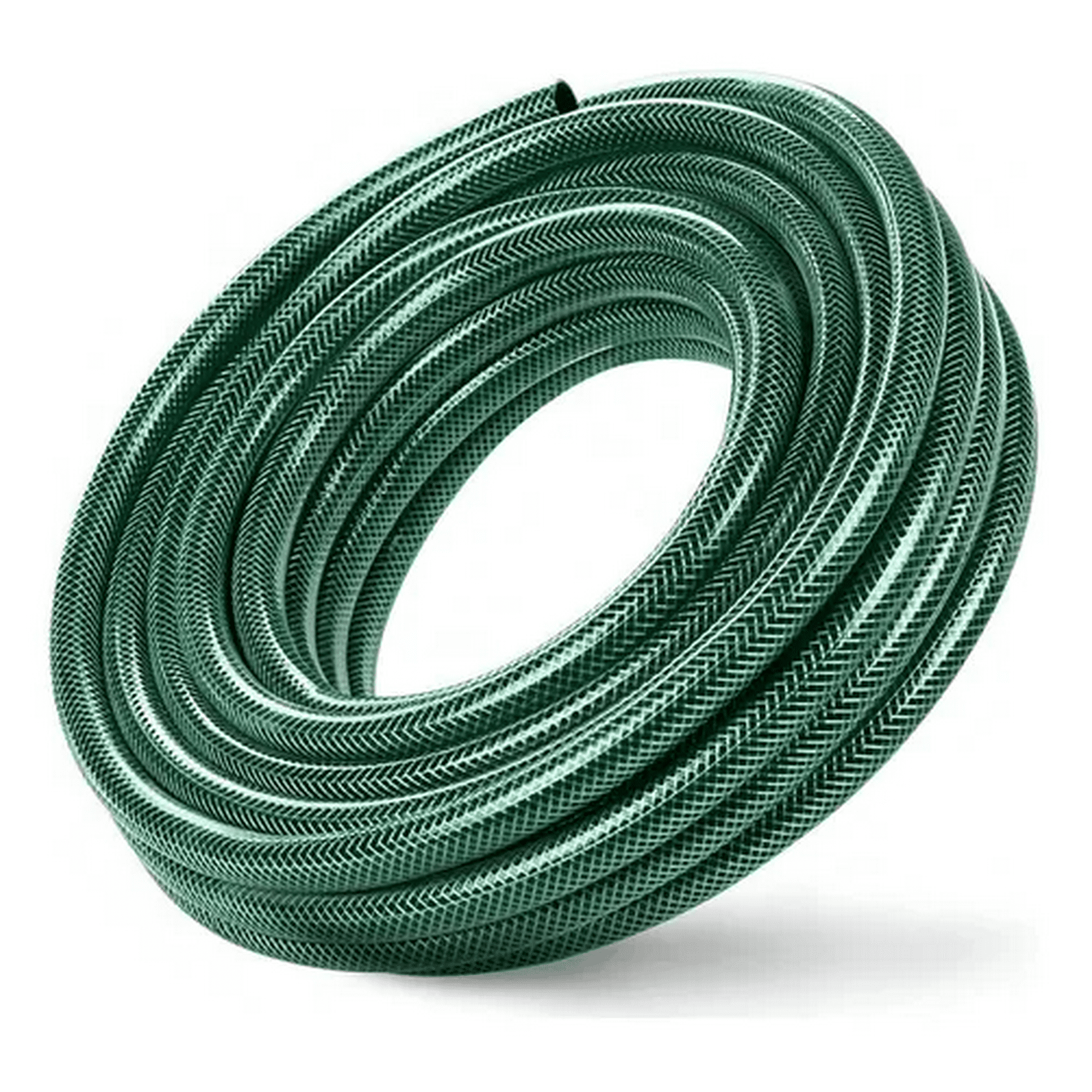 Genérico - Manguera De Riego Jardín Reforzada 1/2 Pulgada 10 Metros Con Acoples Dicas Verde