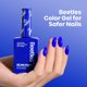 thumbnail image 3 of Esmalte de gel para uñas Beetles Noble Night 15 ml Azul Real, 3 of 8