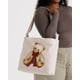 thumbnail image 2 of Bolsa BAGGU de lona reciclada con cremallera horizontal y osito de peluche, 2 of 3