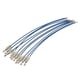 thumbnail image 5 of La etiqueta del equipaje del lazo del alambre del cable 10pcs coloca las correas del alambre de acero inoxidable azul, 5 of 6