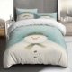 thumbnail image 1 of Warm Winter Snowman Illustration Themed Bedding Set Duvet Cover and Pillowcase Set, 1 of 5