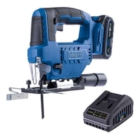 Sierra Caladora Inalámbrica 20V + Starter Kit 2Ah- Scheppach