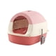 thumbnail image 2 of Caja De Arena Para Gatos Con Capucha Y Tapa, Caja De Arena, Inodoro Para Gatos Completamente Cerrado, Extra Grande, Rosa, 2 of 5