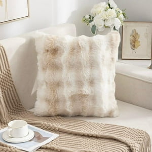 Todo Hogar Santiago De Chile - Cojín Extra Suave Diseño 3D Jaspeado - Beige