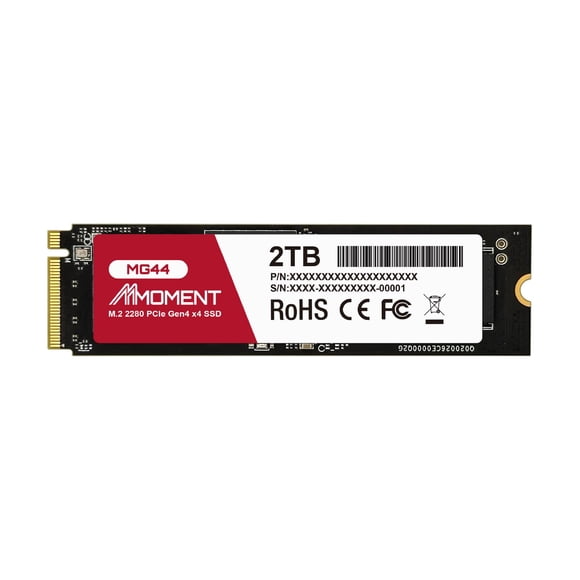 SSD interno MMOMENT MG44 de 2 TB NVMe PCIe 4.0 para laptop y escritorio