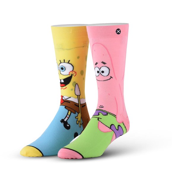Calcetines Odd Sox SpongeBob y Patrick para niños de 7 a 10 años