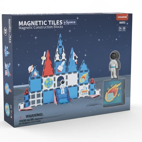 Bloques magneticos 39 piezas Astronauta