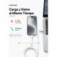 thumbnail image 3 of Cable Usb Para iPhone 2.4 A Largo 1 Metro Usams Sj709 Blanco, 3 of 8