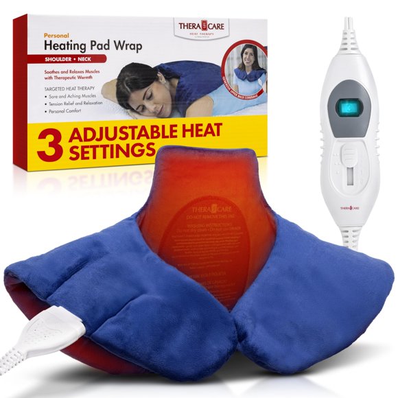 Almohadilla térmica Thera Care para hombro y cuello, azul, 0,45 kg