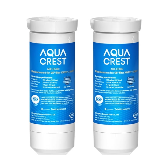 Filtro de Agua AQUA CREST GE® XWFE® - Pack de 2