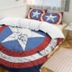 thumbnail image 2 of Captain America Logo Comforter Set for Kids Boys Teen Men Tween 3D Lightweight Microfiber Bedding Sets, 2 of 4
