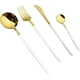 thumbnail image 1 of XmhyTop Juego de Cubiertos de Cocina de 24 Piezas, Inoxidable, Color Oro blanco, Ideal para Hogares y Eventos, 1 of 5