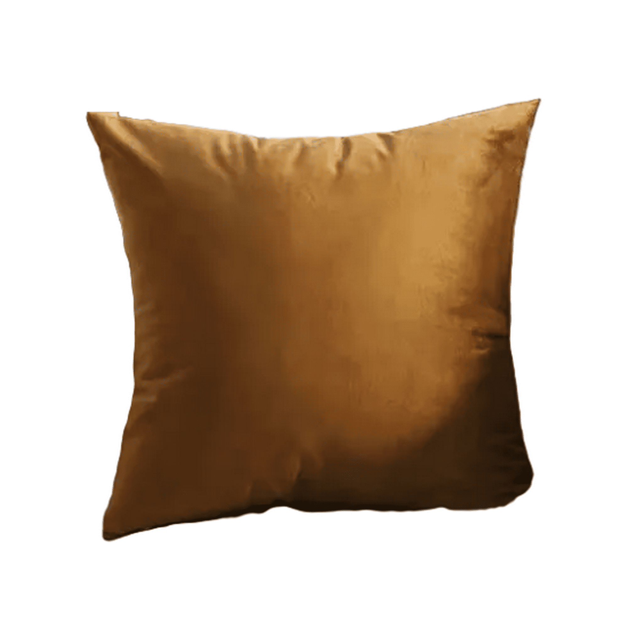 Genérico - Funda Para Cojín Velvet Terciopelo Liso En Variedad De Colores - Café