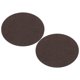 thumbnail image 1 of Uxcell 3.9" Diámetro Adhesivo Respaldo Antideslizante de Fieltro, 2 Piezas 5mm de Espesor Base Redonda de Lámpara Alfombrilla Antideslizante Almohadilla Antirrayas, Marrón 6.3", 1 of 6