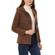 thumbnail image 4 of INSPIRE CHIC Abrigo Duffle con Cierre de Cremallera para Mujer, Anorak con Capucha Recortada, Talla L, Marrón Oscuro, 4 of 6
