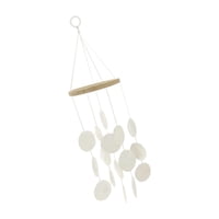 Magideal - Campanas De Viento Con Forma De Concha Para Exteriores, Conmemorativas, De Condolencia, Ideales Para Patio, Jardín, Terraza, Balcón Y Decoración Del Blanco