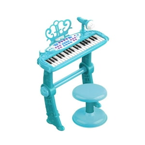 Mundo Online - Piano Juguete Teclado Infantil Con Micrófono Y Taburete