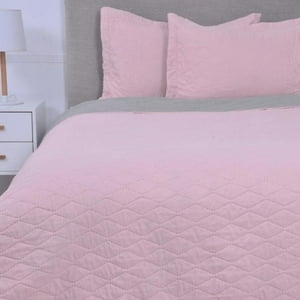 Mashini - Quilt Mf King Epecuen Verde/Rosado