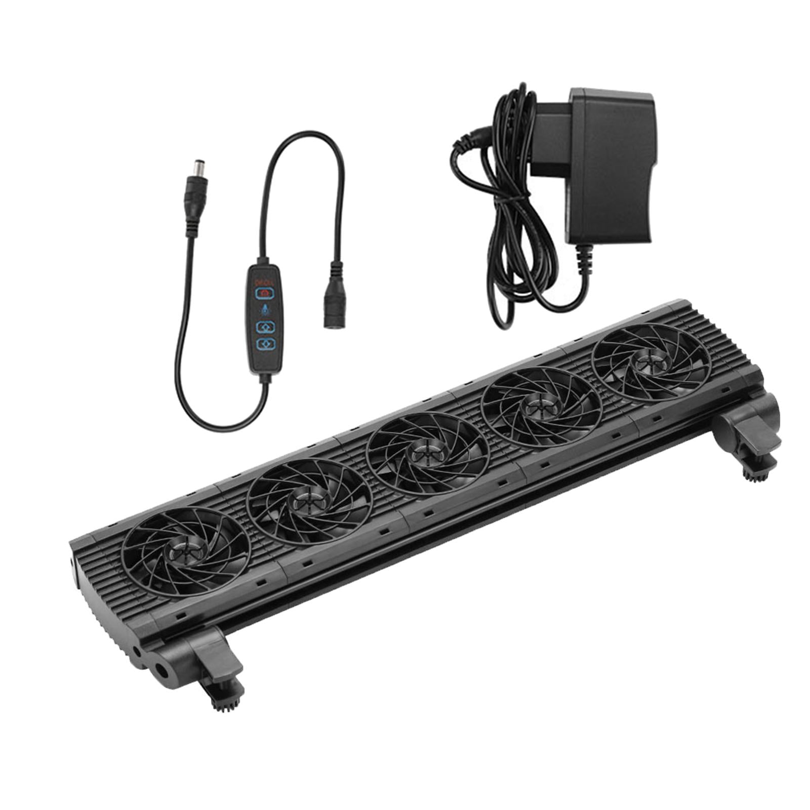 Magideal - Enfriador De Agua Para Acuario,ventilador De Enfriamiento Para Acuario,máquina De Enfriamiento Hidropónico De Velocidad Variable,ángulo Ajustable Para 5